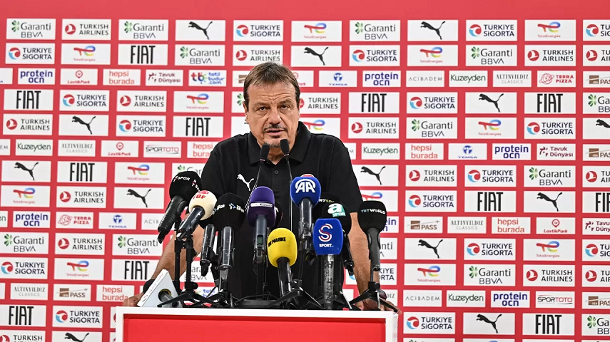 A Milli Basketbol Takımı Başantrenörü Ergin Ataman: “Hedefimiz gruptan çıkmak değil, madalya kazanmak”