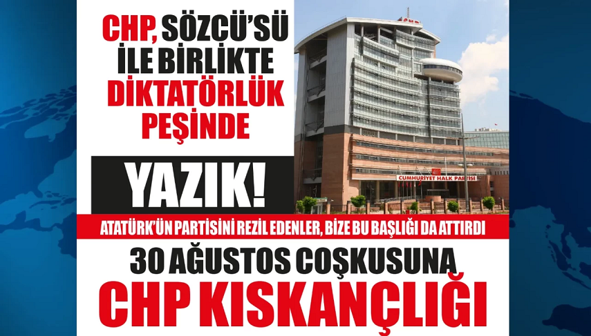 CHP, 30 Ağustos’u kutuplaştırdı, kutlamaları sabote etti! Bu kadarına da pes!