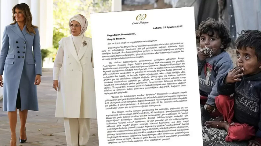 Emine Erdoğan’ın Melania Trump’a gönderdiği Gazze mektubu dünya basınında geniş yer buldu