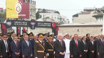 Taksim’de 30 Ağustos Zafer Bayramı’nın 103. Yılı Töreni
