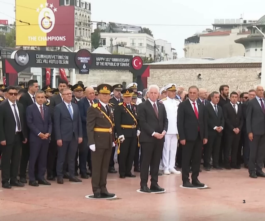 Taksim’de 30 Ağustos Zafer Bayramı’nın 103. Yılı Töreni