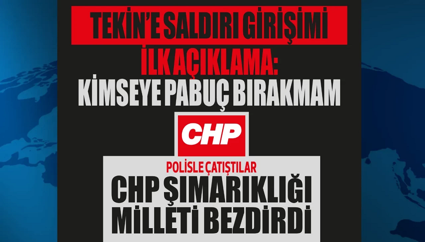 CHP’nin marjinal partilerden farkı kalmadı: Polisle çatıştılar, il binasına giden Gürsel Tekin’e saldırdılar!