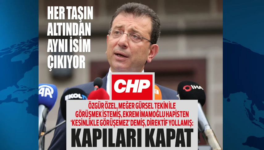 Canlı yayında öyle bir iddia ortaya atıldı ki! Ekrem İmamoğlu, hapisten müdahale etmiş: KAPATIN KAPILARI!
