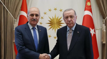 Cumhurbaşkanı Erdoğan, TBMM Başkanı Kurtulmuş’u kabul etti