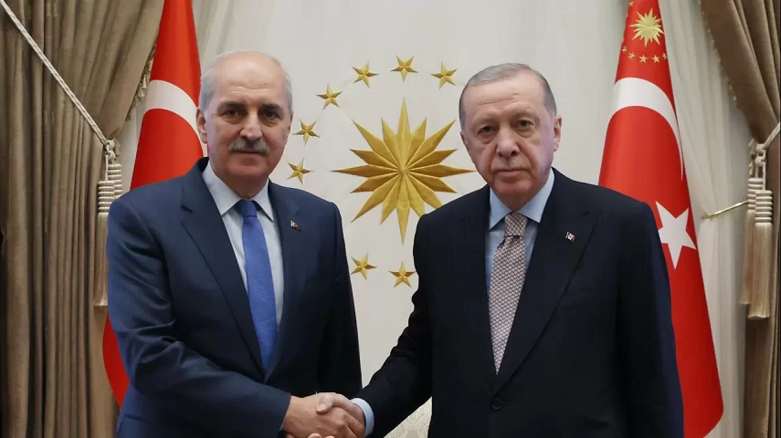 Cumhurbaşkanı Erdoğan, TBMM Başkanı Kurtulmuş’u kabul etti