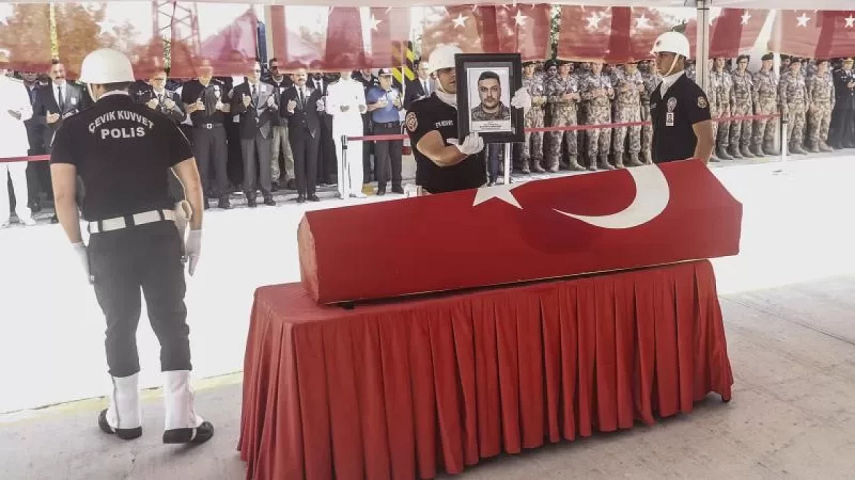 Şehit Özel Harekat askerimize acı veda