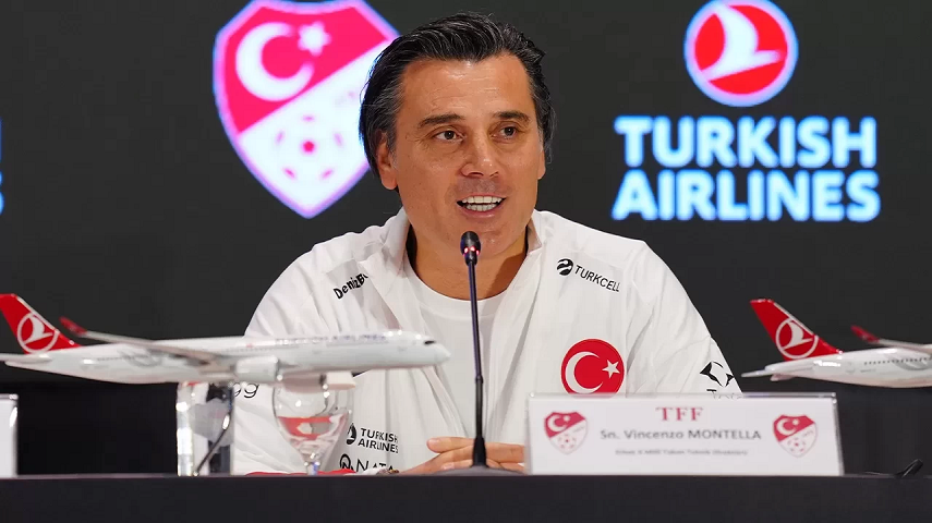 A Milli Futbol Takımı Teknik Direktörü Vincenzo Montella: “Hedefimiz ikinciliği garantilemek”