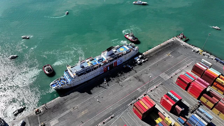 Gazze’ye yardım taşıyan 17. İyilik Gemisi yola çıktı