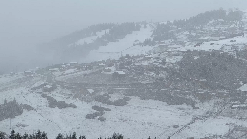Gümüşhane, Giresun ve Ordu’nun yüksek kesimleri beyaza büründü