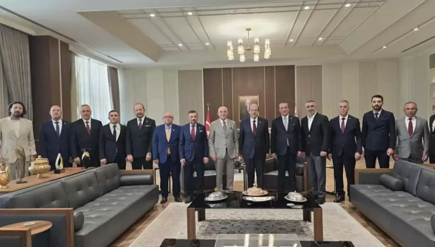 MHP heyetinden “Kıbrıs” çıkarması! KKTC Cumhurbaşkanı Tatar’a ziyaret