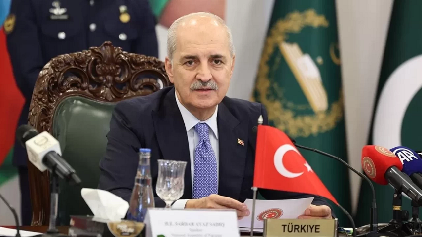 TBMM Başkanı Numan Kurtulmuş’tan net mesaj: Örgütün listeden çıkması için tüm silahlar bırakılmalı