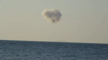Trabzon açıklarında denizde patlama!