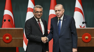 Cumhurbaşkanı Erdoğan, KKTC Cumhurbaşkanı Erhürman ile görüştü