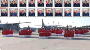 Kahraman şehitlerimize son görev