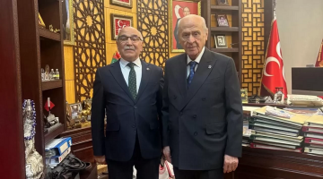 MHP’li Yusuf Çomu’dan MHP Lideri Devlet Bahçeli’ye anlamlı ziyaret