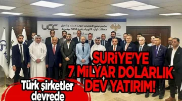 Suriye’ye 7 milyar dolarlık dev yatırım! Türkiye devrede: Katar’dan UCC ve ABD’den imza