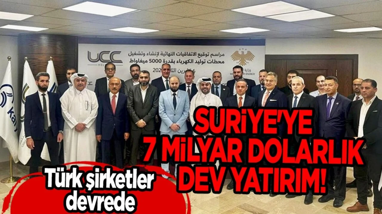 Suriye’ye 7 milyar dolarlık dev yatırım! Türkiye devrede: Katar’dan UCC ve ABD’den imza