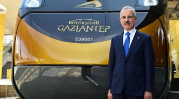 Yerli ve milli dördüncü tren seti Gaziantep’te raylarda