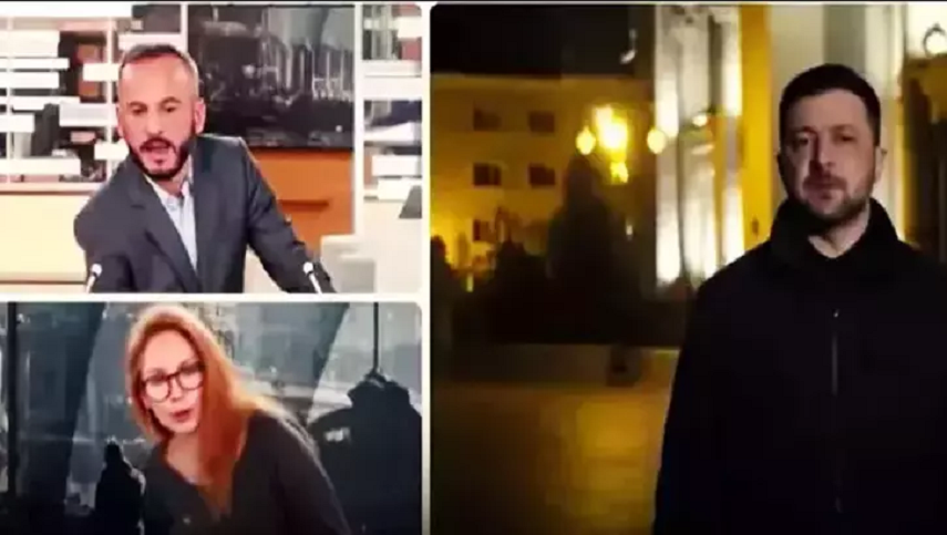 Zelenski ile canlı bağlantı sırasında Fransız kanalında bomba alarmı verildi