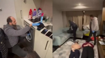 Dolandırıcıların gizli çağrı merkezi deşifre oldu! Çamaşır makinesinden 55 telefon çıktı!