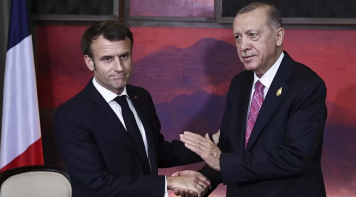 Cumhurbaşkanı Erdoğan Macron’la görüştü: ‘Ateşkes sabote edilmemeli’